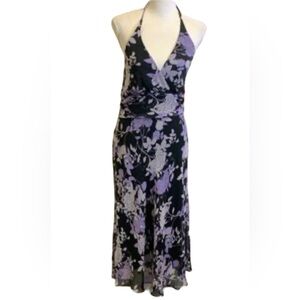 DRESS BARN FLORAL HALTER DRESS